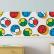FAIXA DE PAREDE DECORATIVA INFANTIL/ bolas