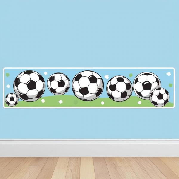 FAIXA DE PAREDE DECORATIVA INFANTIL/ bolas