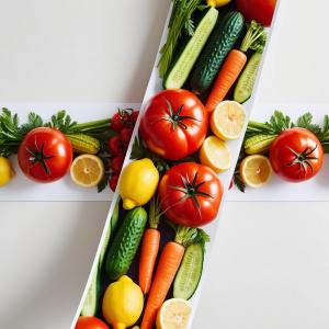 FAIXA DE PAREDE DECORATIVA/ alimentos   Colorido  Recorte Especial 4x0 - Impressão 1440dpi Qualidade Fotográfica